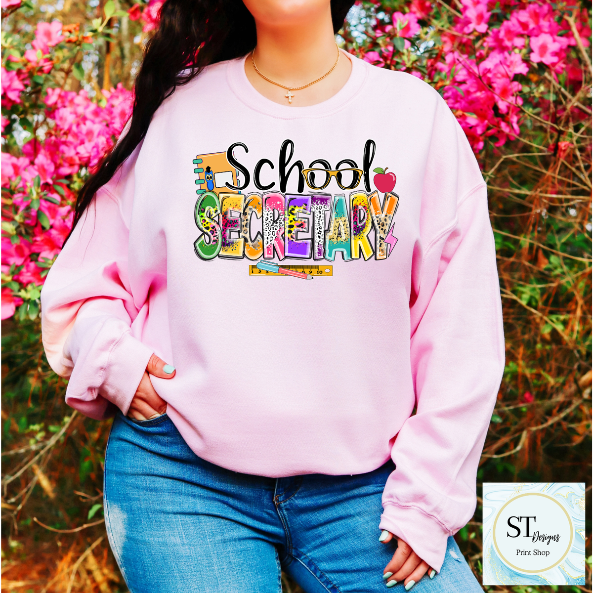 School Secretary Graphic T-Shirt | Cute School Office Staff Tee | Back to School Secretary Shirt | Unisex S-5XL