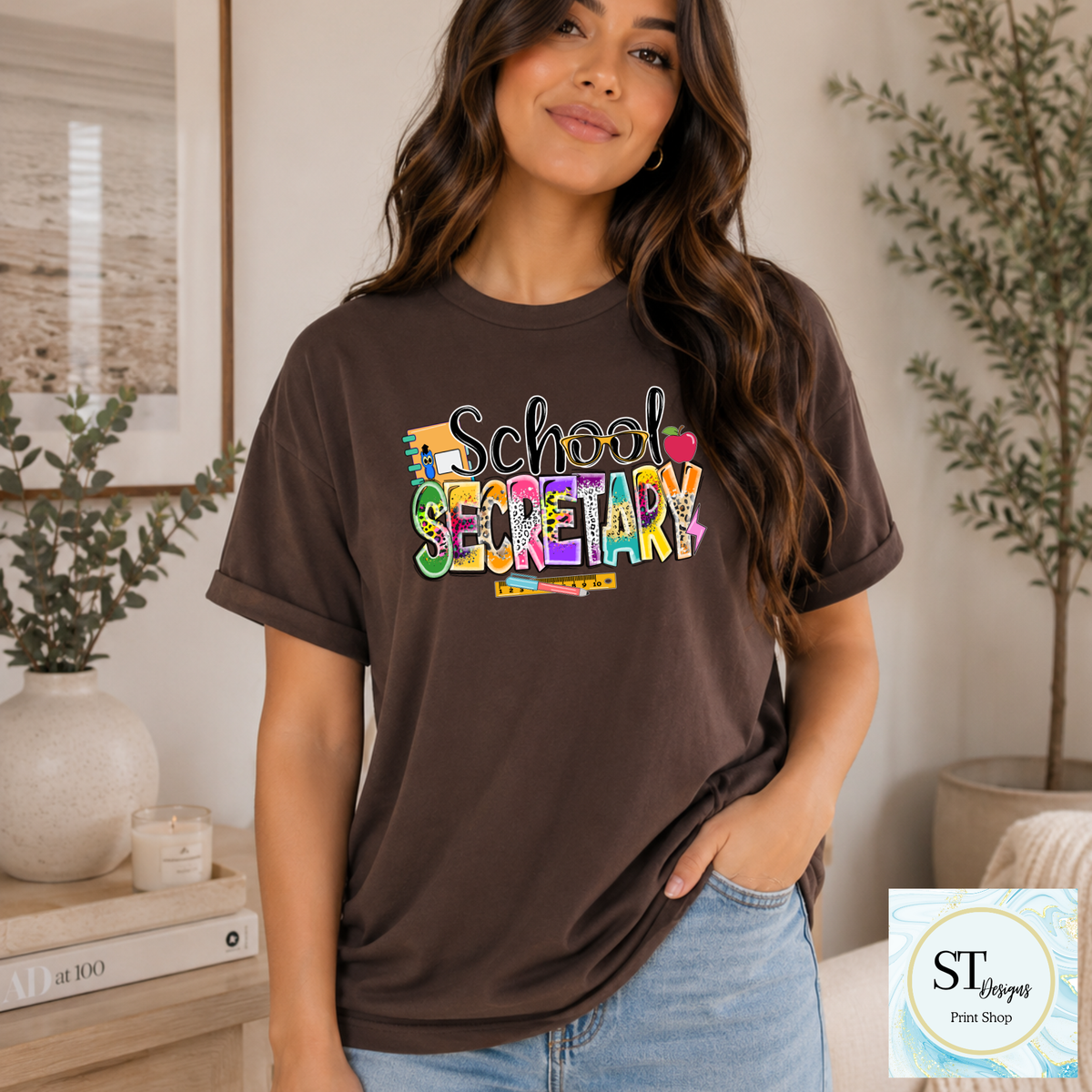School Secretary Graphic T-Shirt | Cute School Office Staff Tee | Back to School Secretary Shirt | Unisex S-5XL