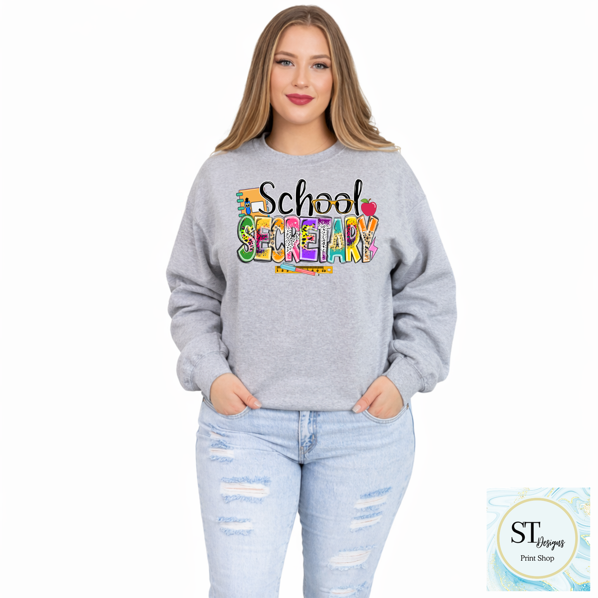 School Secretary Graphic T-Shirt | Cute School Office Staff Tee | Back to School Secretary Shirt | Unisex S-5XL