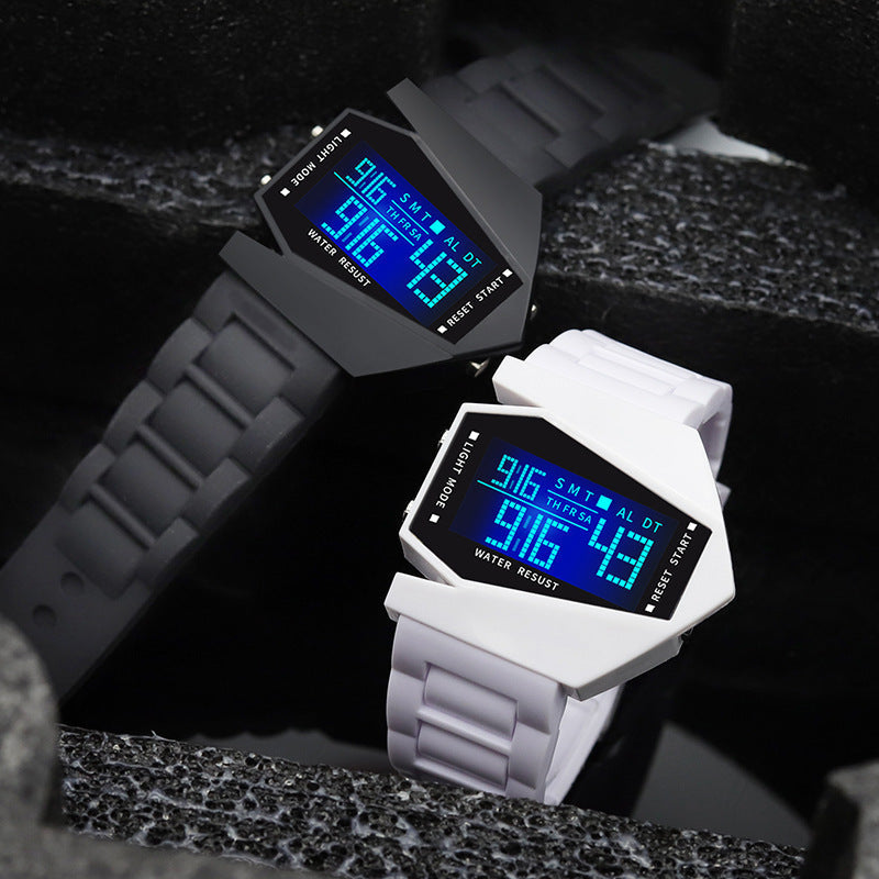 Luminous Multifunctional Square Fighter Jet Watch