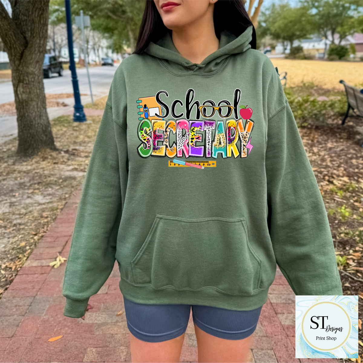 School Secretary Graphic T-Shirt | Cute School Office Staff Tee | Back to School Secretary Shirt | Unisex S-5XL