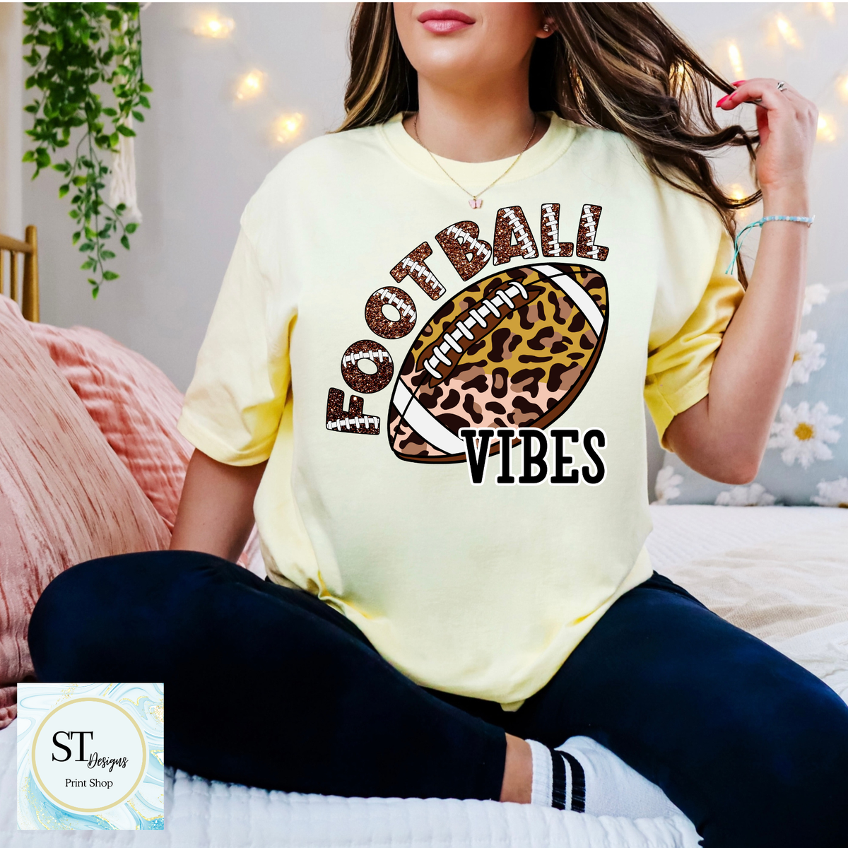 Cheetah Glitter Football Vibes-5