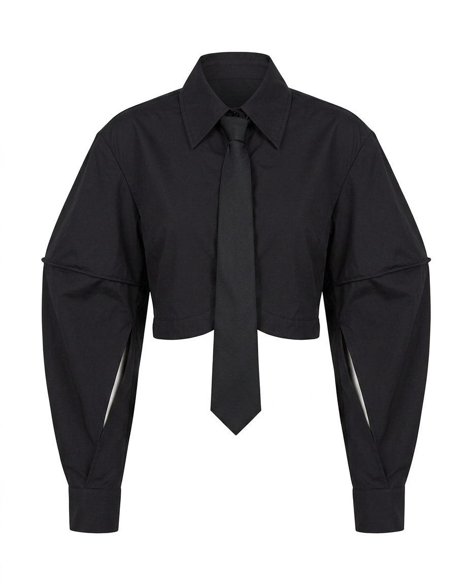 Daring Tie Short Blouse