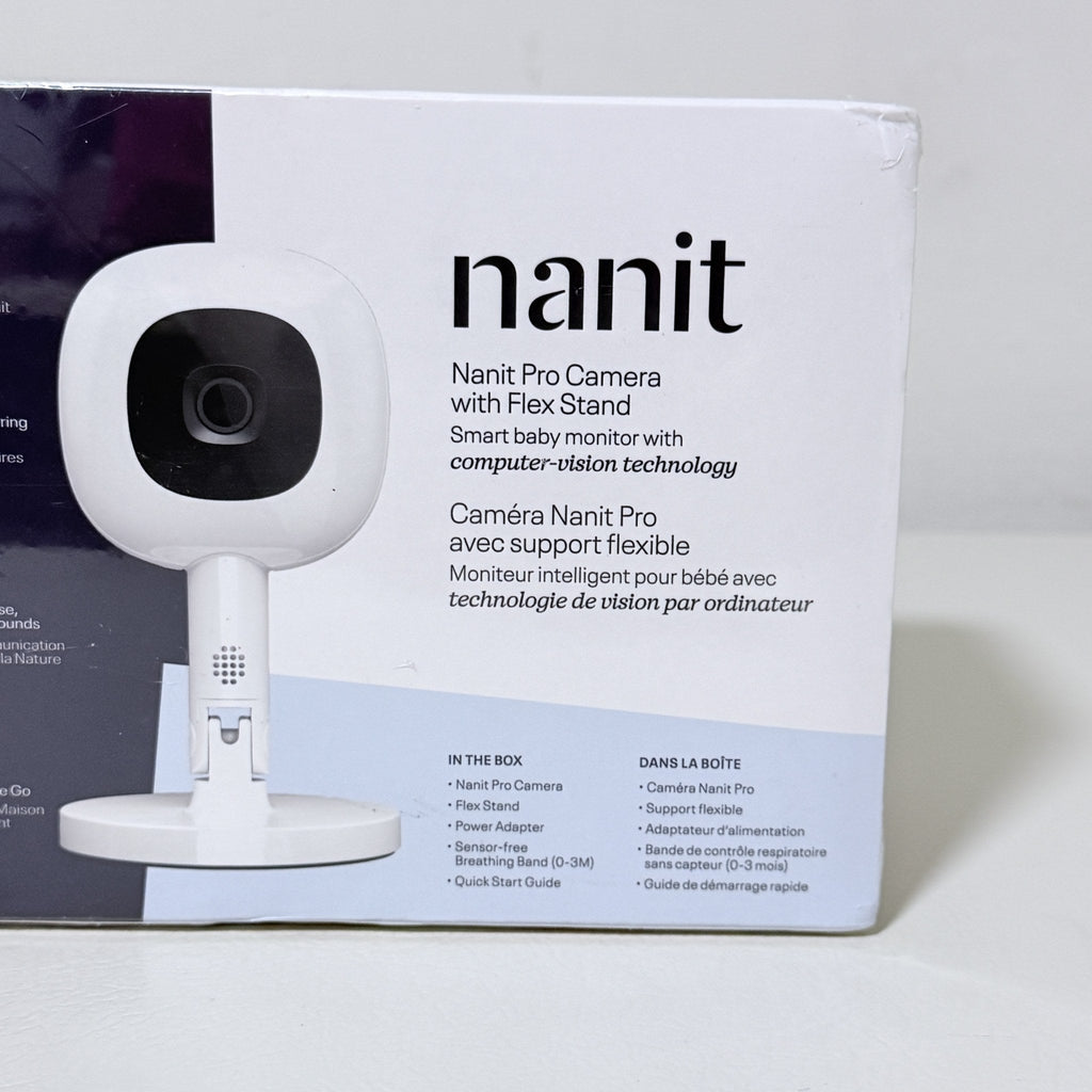 Nanit Pro Camera with Flex Stand, Smart Baby Monitor, N322NW