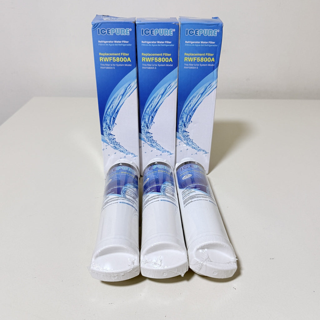 ICEPURE RWF5800A Refrigerator Water Filter, 3 Pack