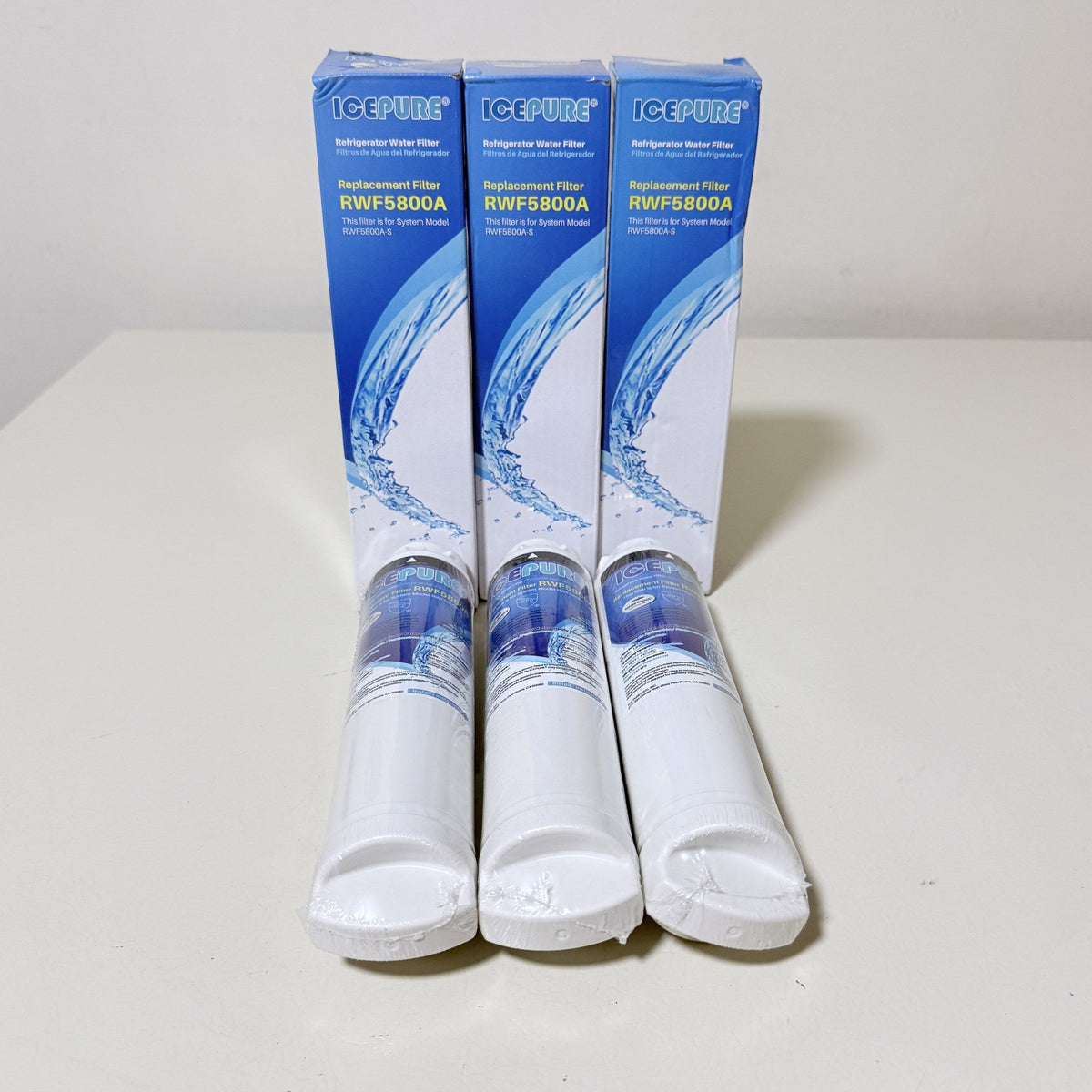 ICEPURE RWF5800A Refrigerator Water Filter, 3 Pack