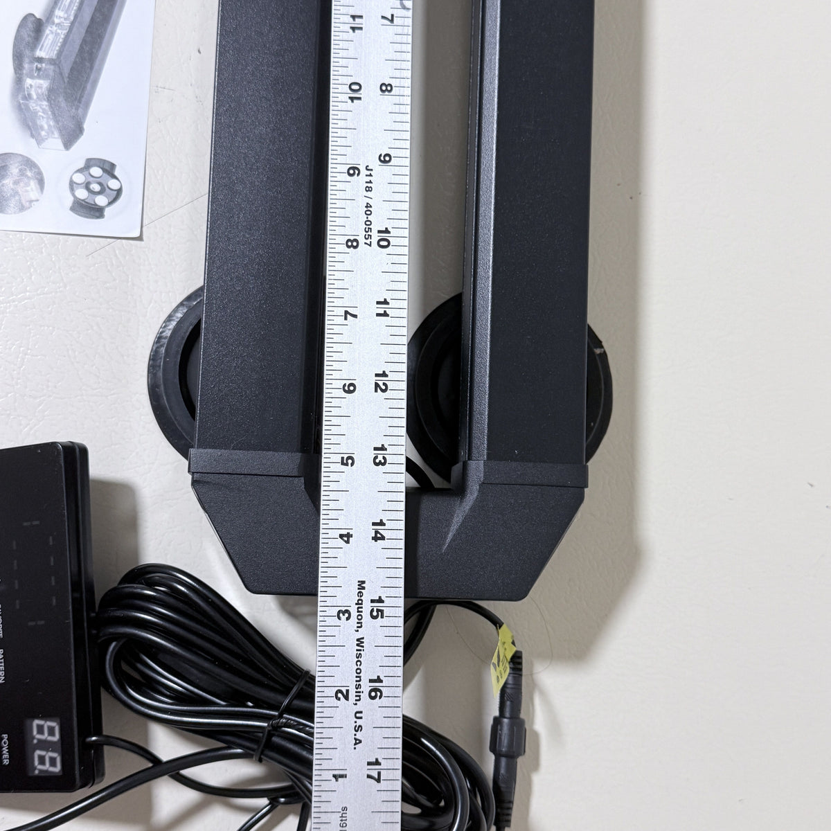 LED Rooftop Strobe Light Bar, Magnetic Base, Controller, 12V Plug