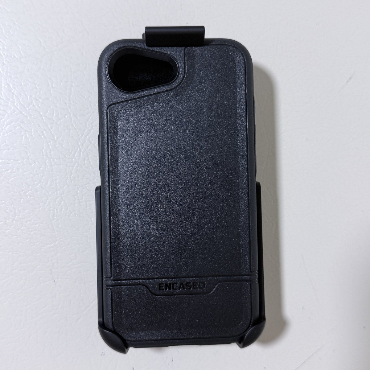 Encased Rebel Case with Belt Clip Holster for iPhone 16e/17e, Black
