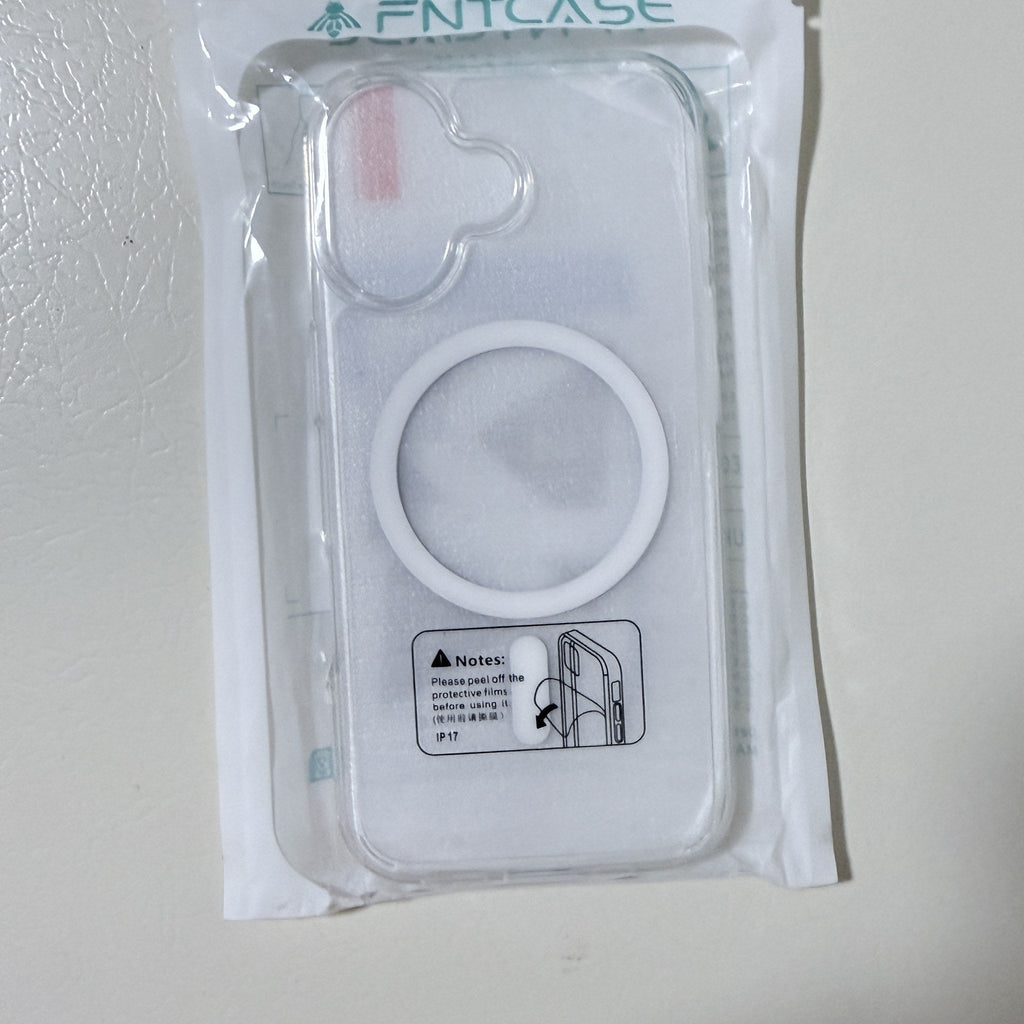 iPhone 17 Clear MagSafe Case with Magnetic Ring and Screen Protector