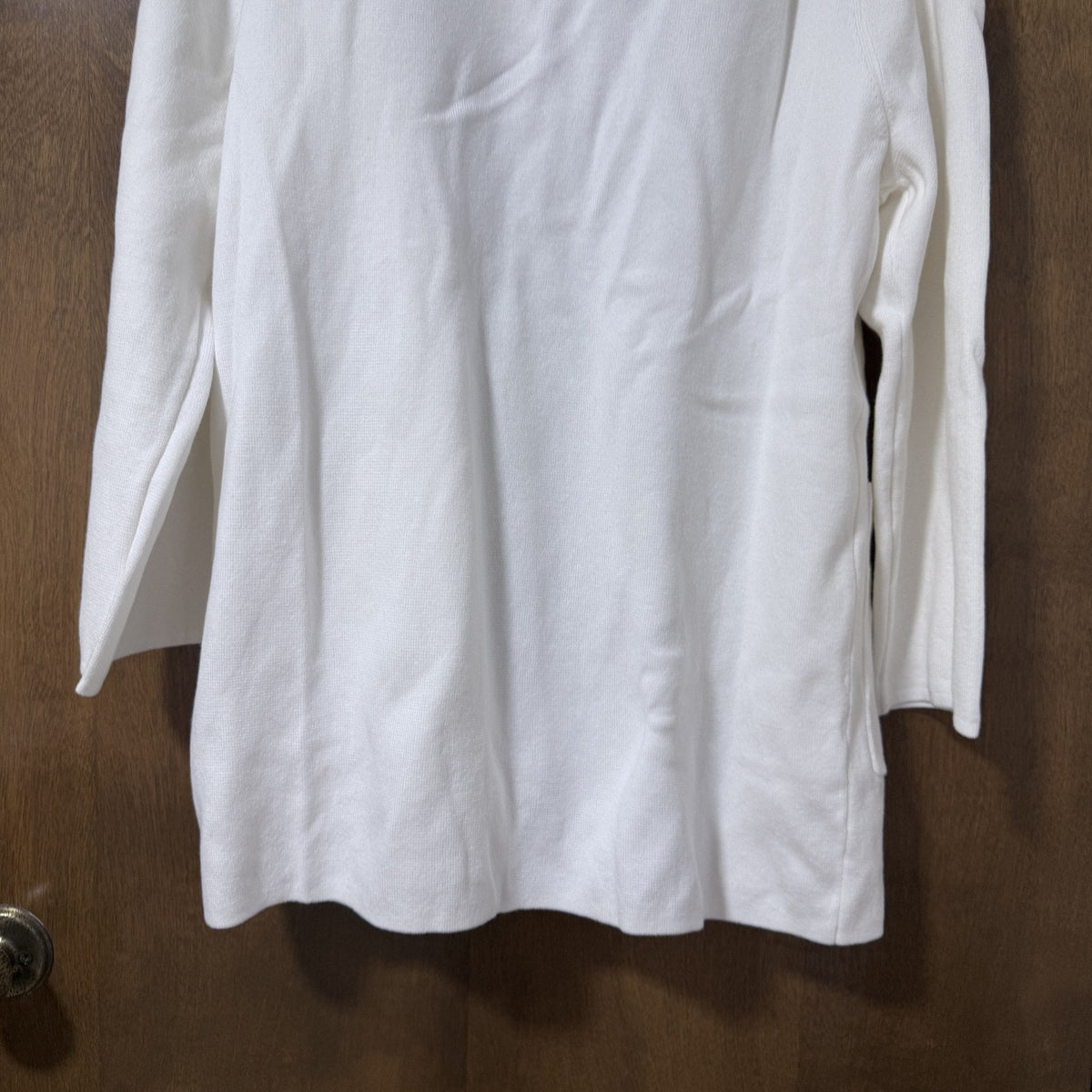Quince 100% Organic Cotton Knit Blazer Ivory Women's M