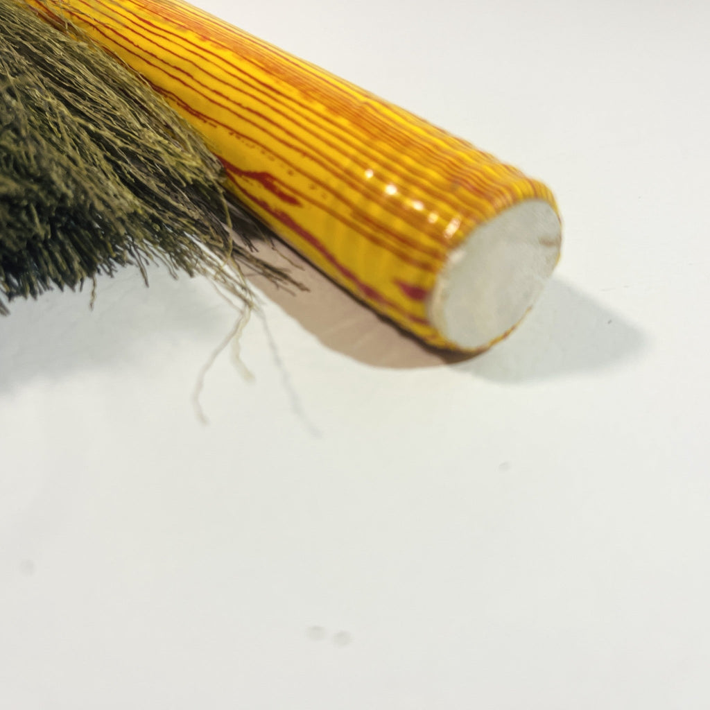 Asian Soft Grass Broom, 39 in, Yellow Screw-In Handle
