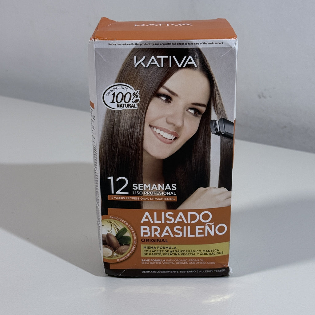 Kativa Alisado Brasileño Brazilian Straightening Kit with Argan Oil