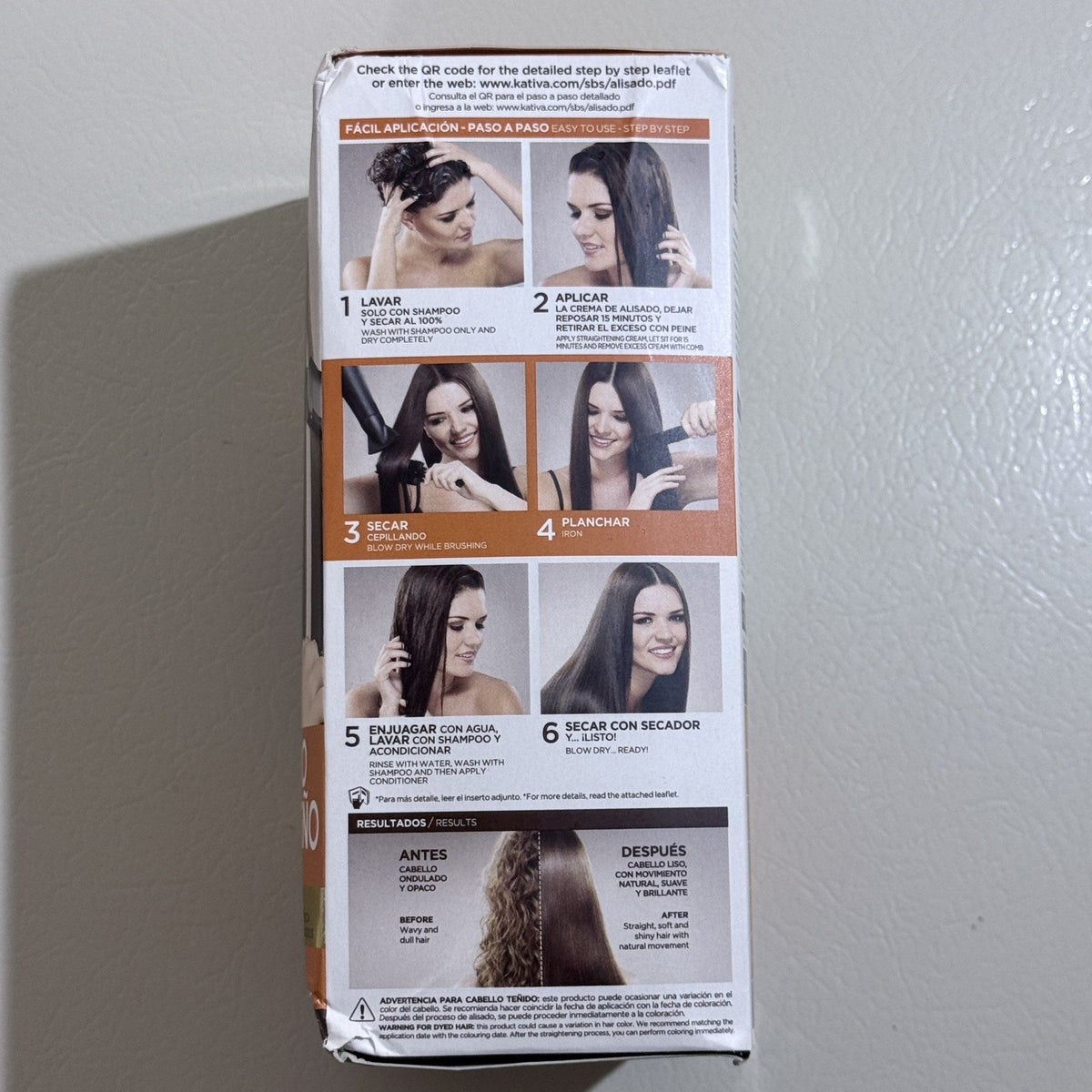 Kativa Alisado Brasileño Brazilian Straightening Kit with Argan Oil