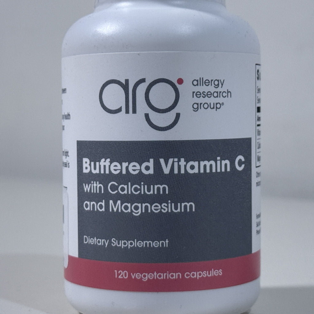 Allergy Research Group Buffered Vitamin C, 120 Capsules, Exp 06/2029