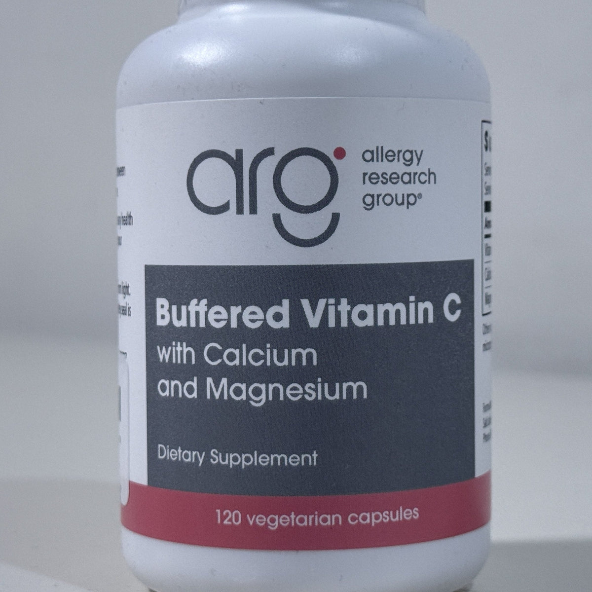 Allergy Research Group Buffered Vitamin C, 120 Capsules, Exp 06/2029