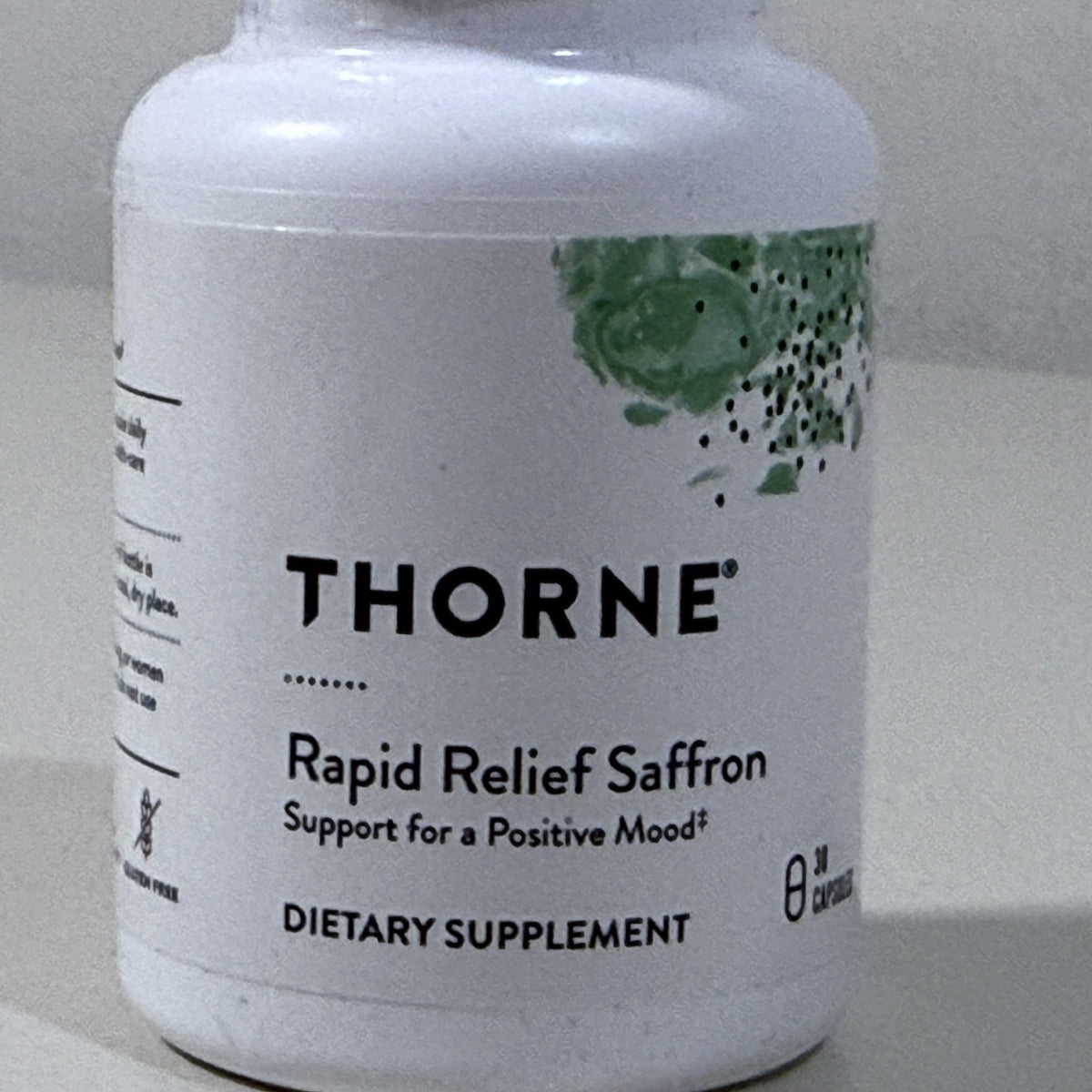 Thorne Rapid Relief Saffron, 30 Capsules, Exp 05/2028
