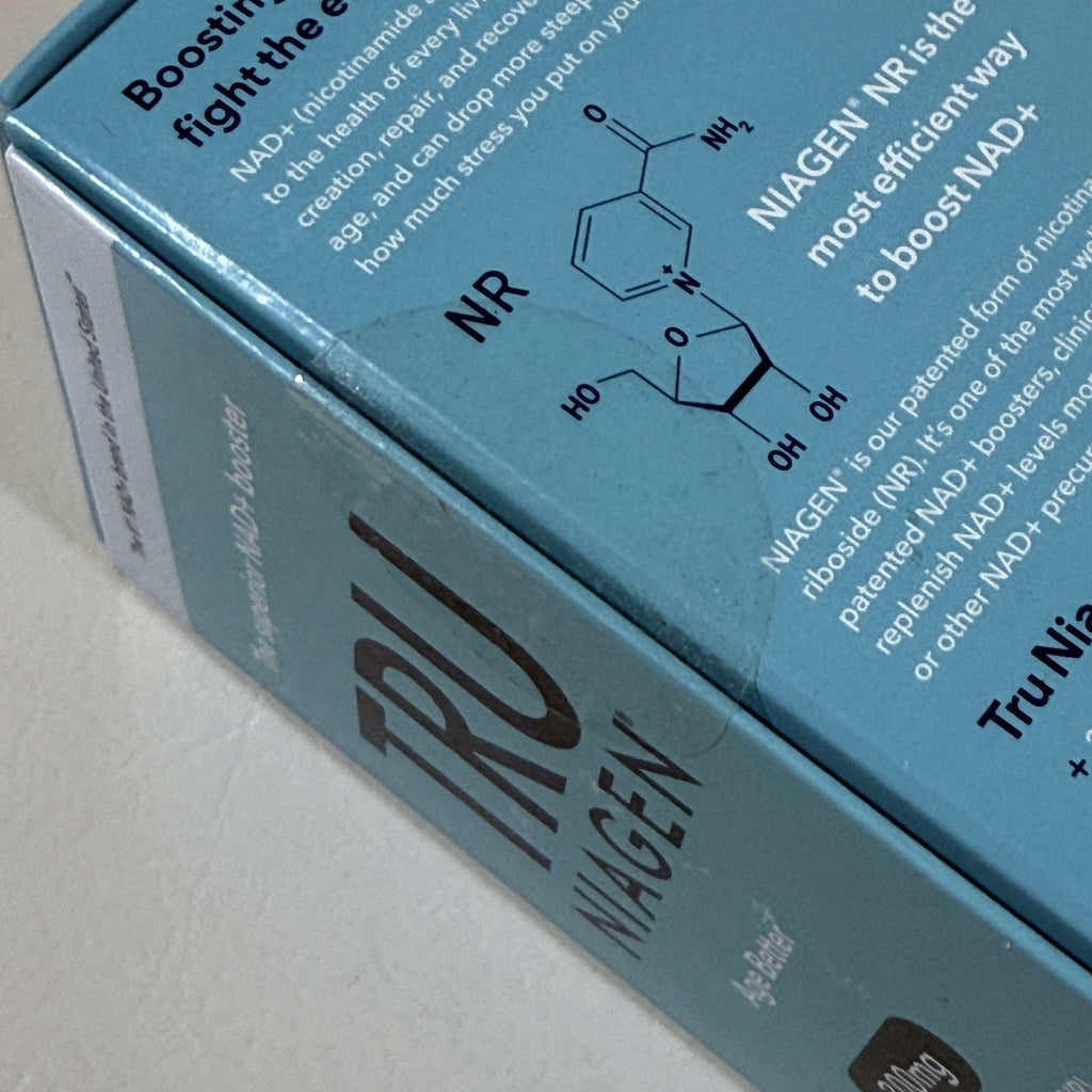 Tru Niagen 300 mg Nicotinamide Riboside, 30 Capsules, Exp 06/2029