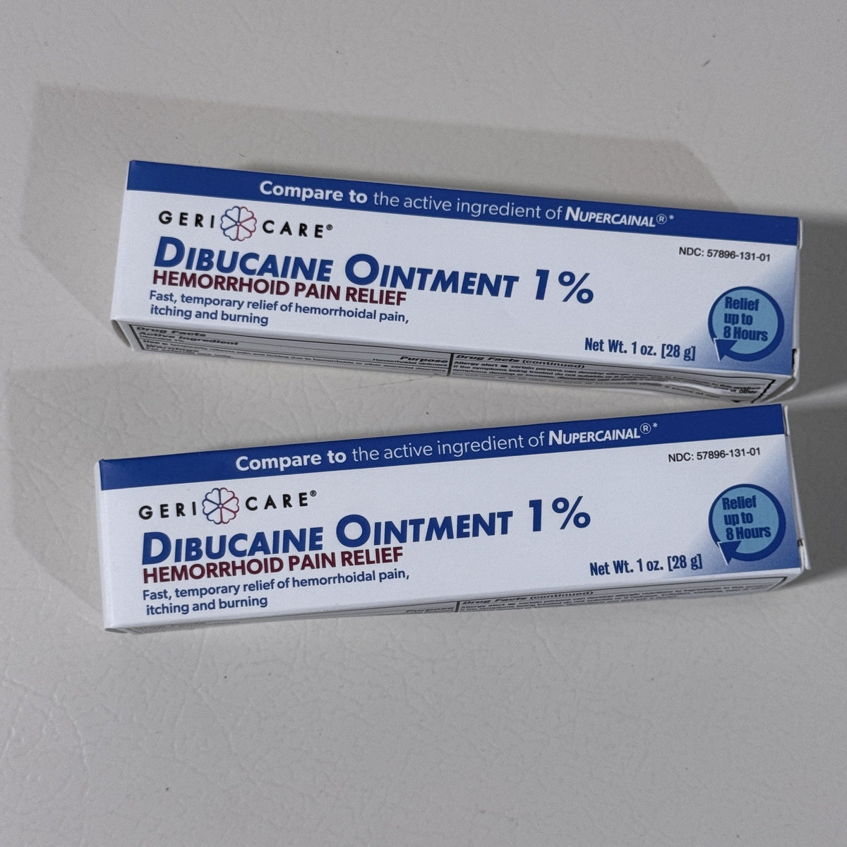 GeriCare Dibucaine Ointment 1%, 1 oz, 2 Pack, Exp 12/2028