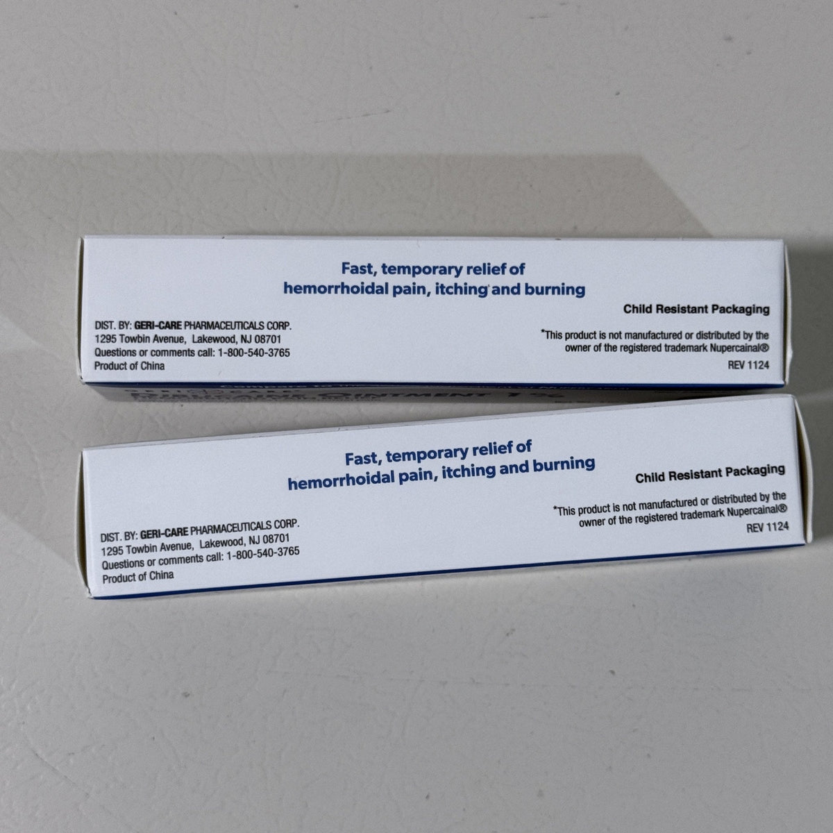 GeriCare Dibucaine Ointment 1%, 1 oz, 2 Pack, Exp 12/2028