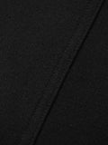 Wool Blend Yoke Skirt 37"-Black