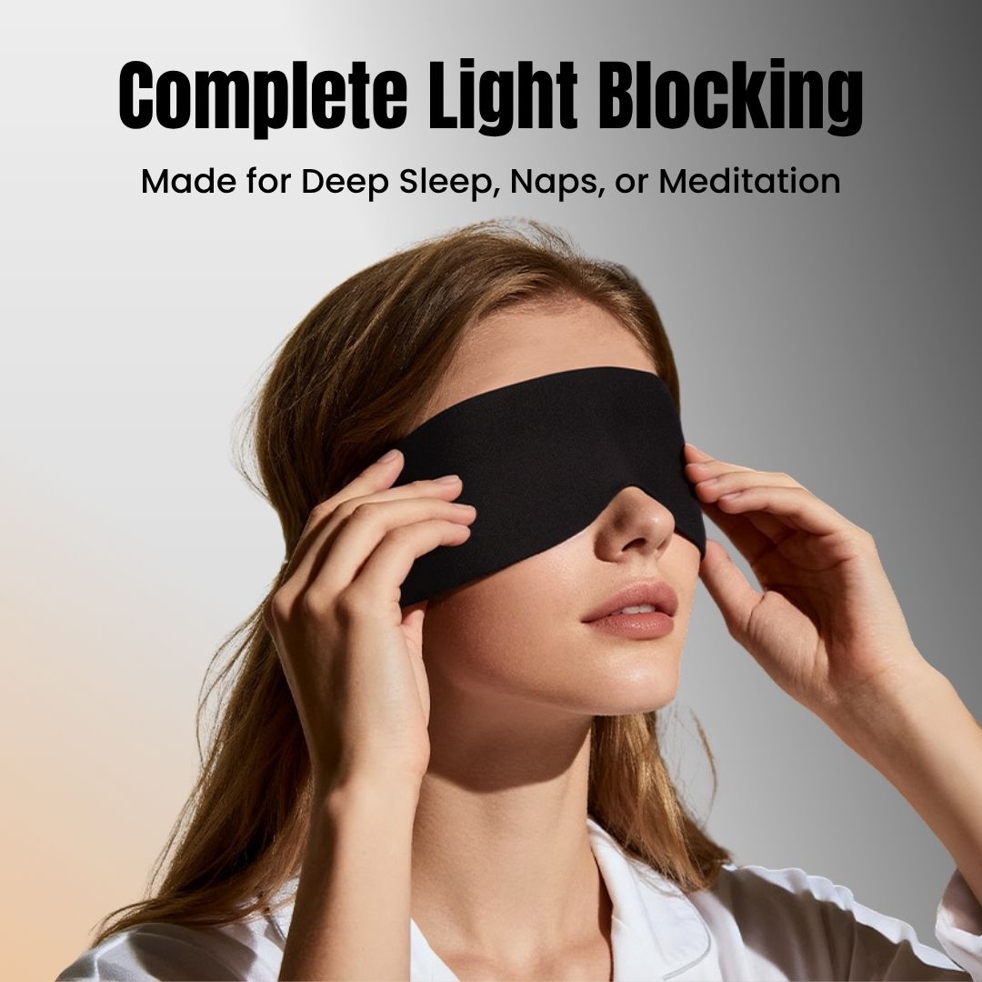 Luna Zero-Pressure Ultra-Thin Sleep Mask with Elastic Ear Straps