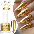 LILYCUTE 7ML Super Bright Silver Metallic Nail Polish No Need Lamp Quick Dry French Style Glass Bottle Manicure Nail Art Varnish