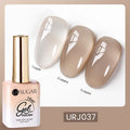 UR SUGAR 15ml Fiber Rubber Base Gel Upgrade Broken Nail Repaired Fiberglass Clear Quick Building UV Construction Gel Soak Off