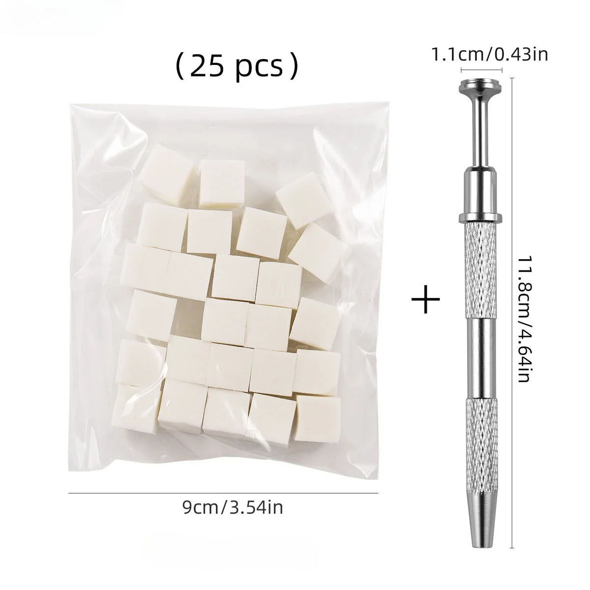 25/50/100Pcs Square Nail Art Sponge Set Gradient Nail Brushes Gel Polish Design Nail Sponge Grab Pen Manicure Supplies 229w