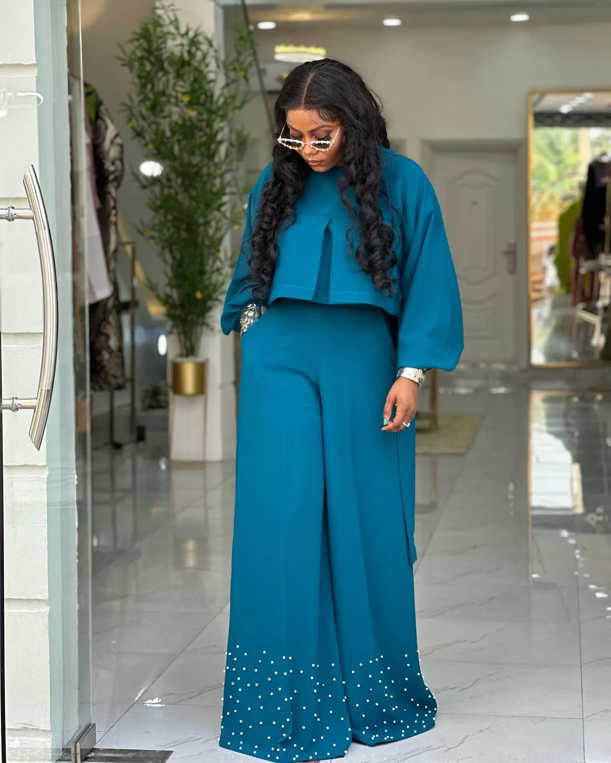 2 Piece Women Sets New Arrival Spring Summer Matching Sets Solid Color Two Pieces Sets Top And Pants Suits Outfits Clothing