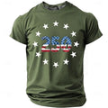 Vintage 250 Years T Shirt For Men Women 3D Print We The People USA Flag Pattern Top For Street Fashion And Holiday Outfits Tops