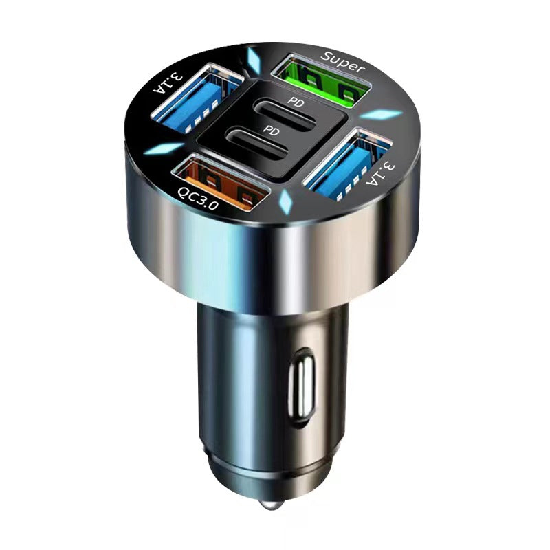 Qc30 Car Charger 66W Super Fast Charge Digital Display Car Charger