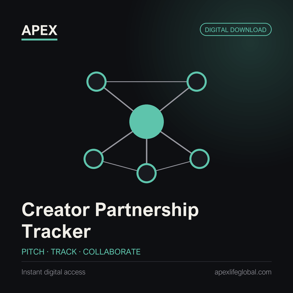APEX Creator Partnership Tracker cover