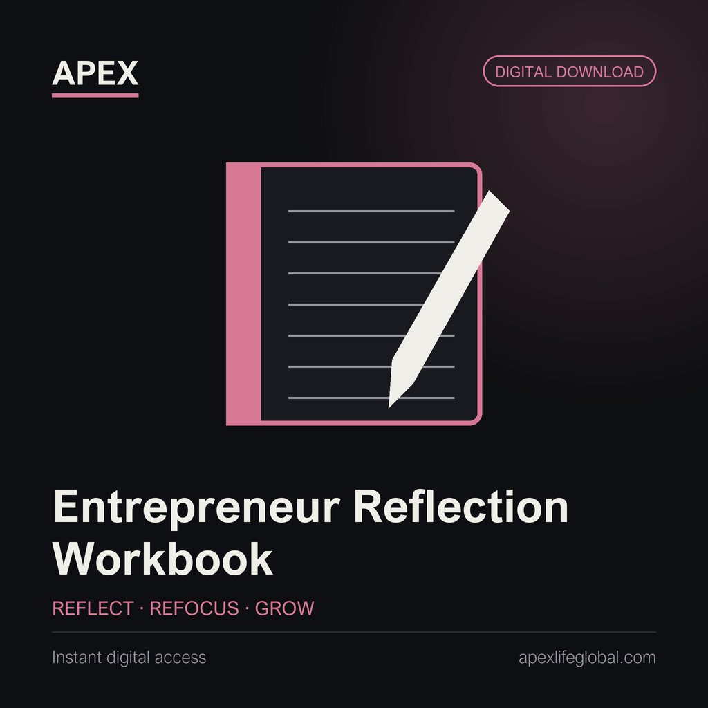 APEX Entrepreneur Reflection Workbook cover