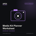 APEX Media Kit Planner Worksheet cover