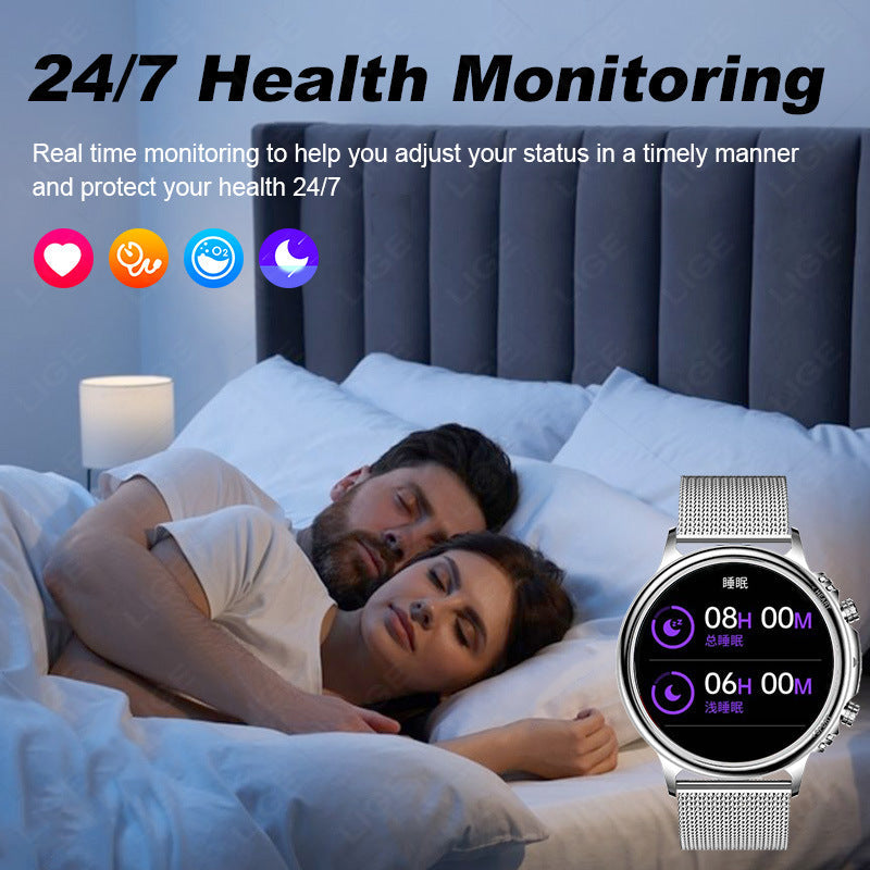 Multifunctional Large-screen Round Smartwatch For Men