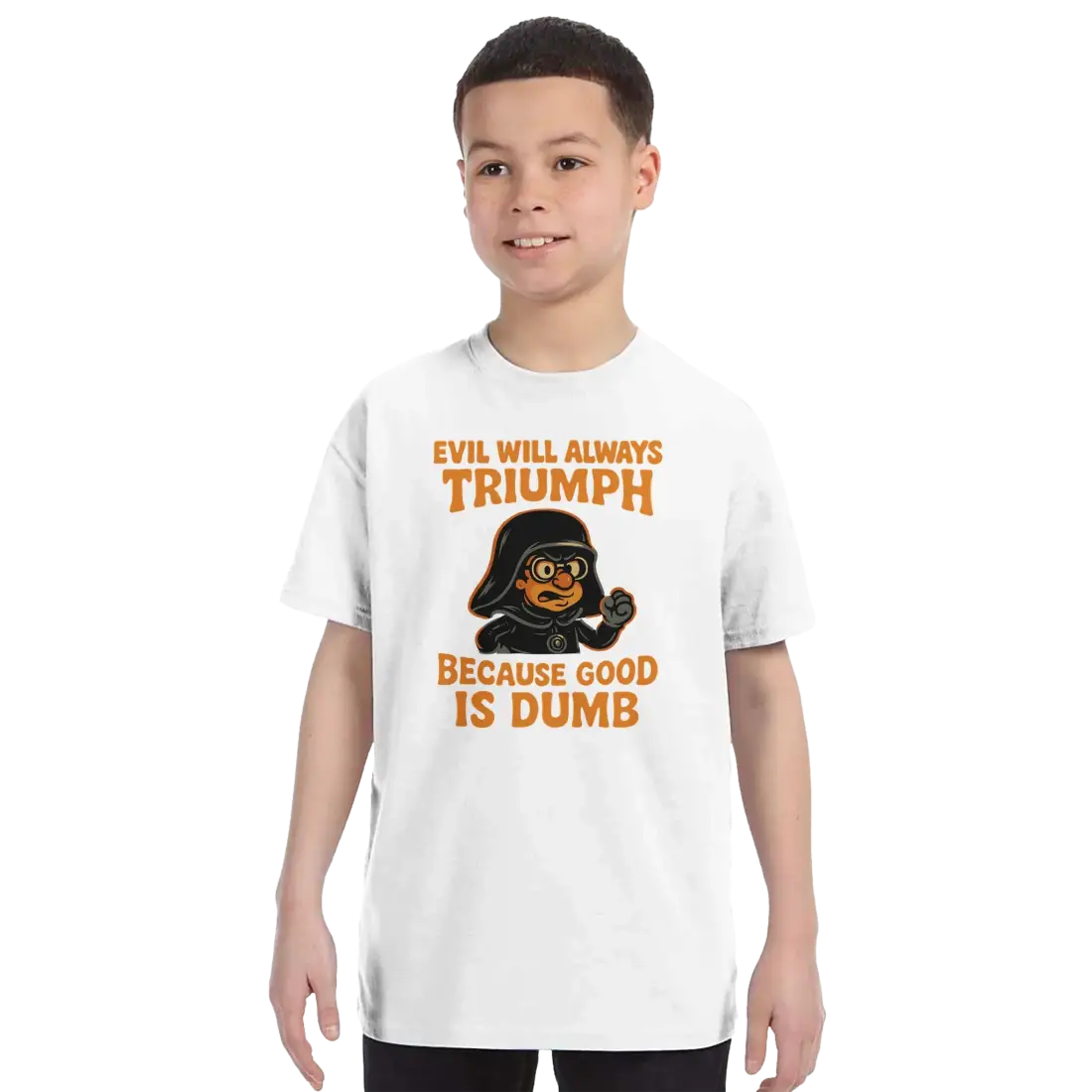 Dark Helmet Because Good is Dumb t-shirt