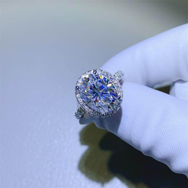 5 Carat Moissanite 925 Sterling Silver Ring for Women
